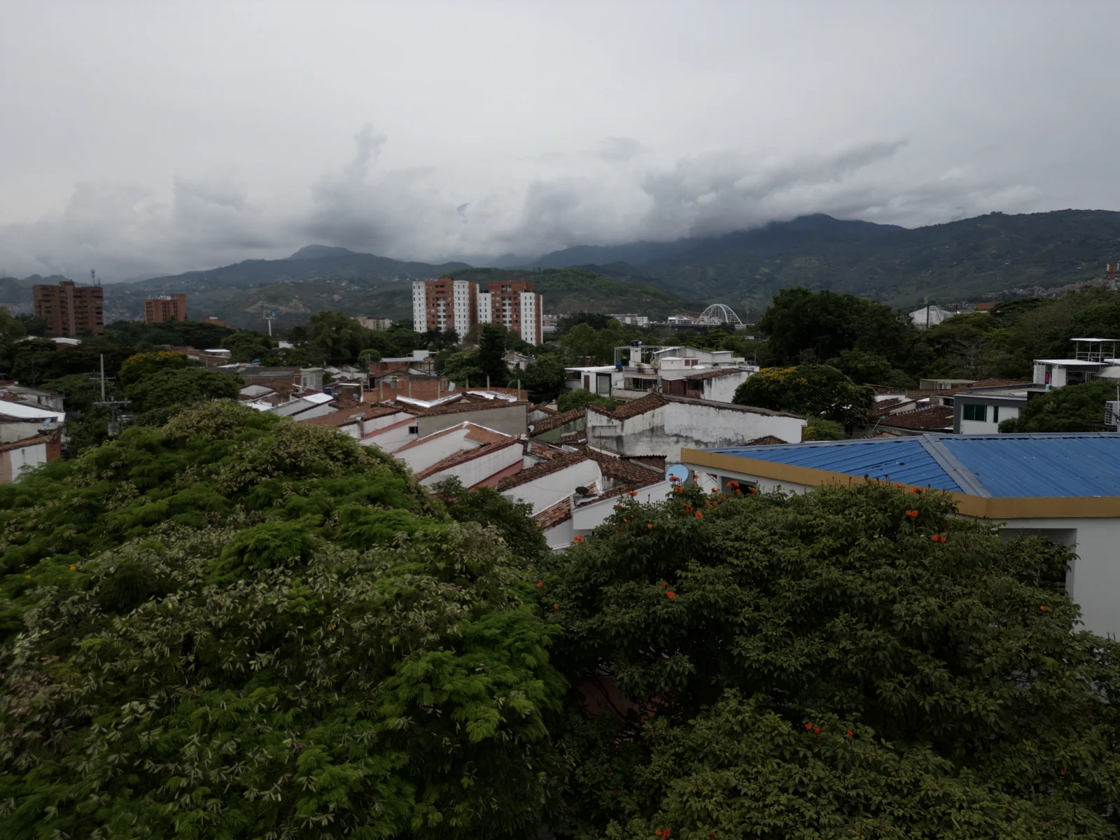 Vista aérea fotografiada desde el edificio